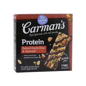 Carman's 海鹽巧克力杏仁蛋白棒 (40g x 5包入)